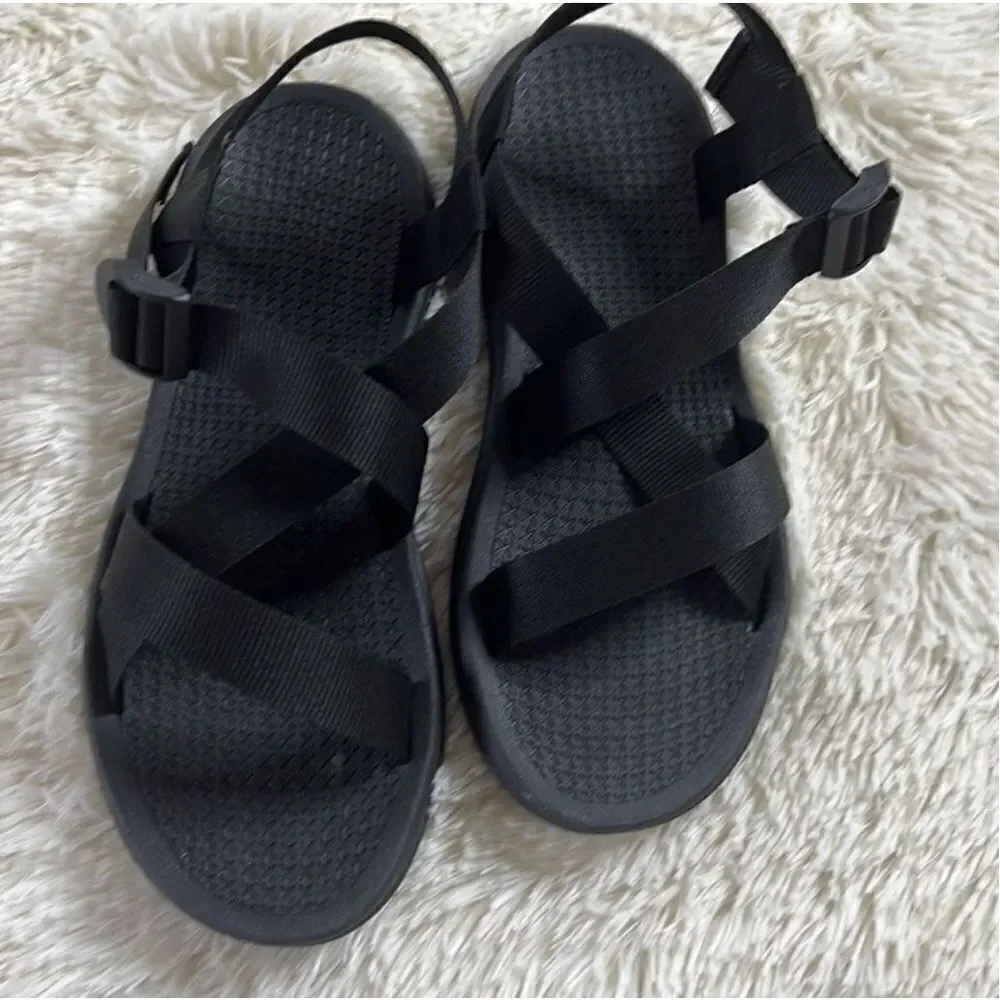 Bearpaw Chaco Men's Z1 Classic Open Toe Strappy Sport Sandals Black Size 9